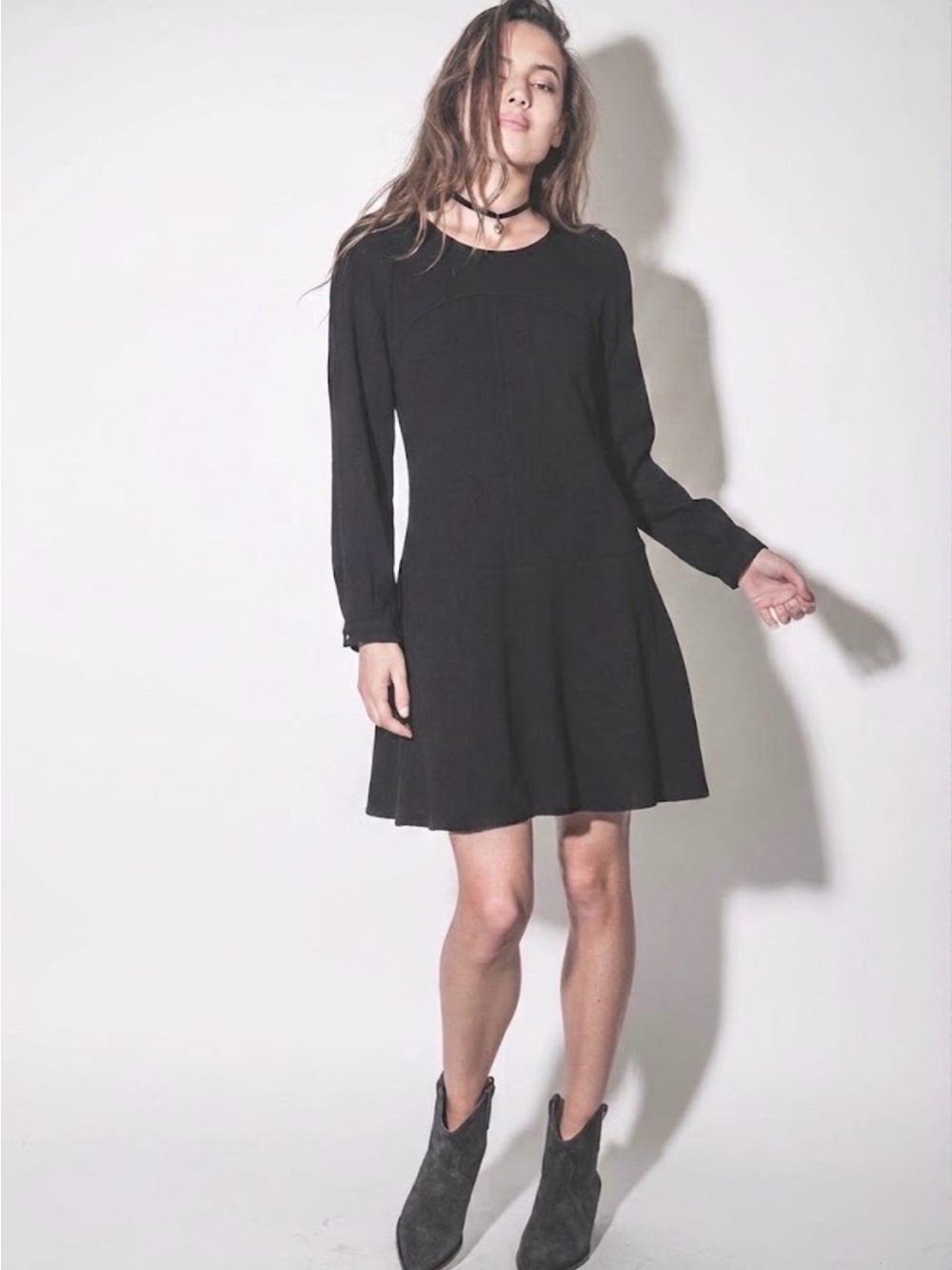 Isabel Marant Étoile Noelia Crepe Mini Dress in black - Size 38
